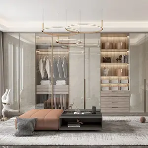 Çin basit tasarım giyim soyunma özelleştirilmiş boyutu ve renk dolap Modern ev mobilyası yatak odası ahşap dolap