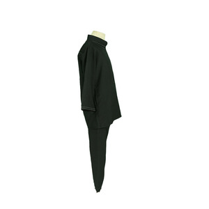 Conjunto de 2 Piezas de Ropa para Niño de Color Negro con Pantalón, Thobe Musulmán de Manga Larga con Cierre Frontal, Jubba - Product Image 4