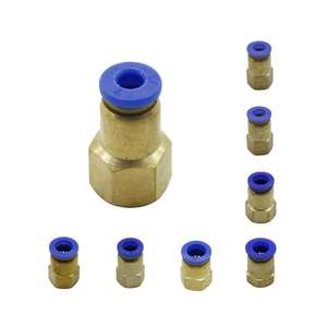 ข้อต่อตรงแบบนิวเมติกสำหรับระบบน้ำในสวน ขนาดเส้นผ่านศูนย์กลางภายนอก 6/8/10/12 มม. ต่อกับเกลียวในขนาด 1/8" 3/8" 1/2" 1/4" - Product Image 1