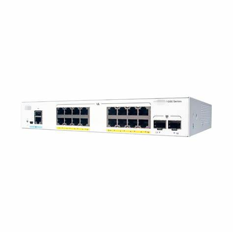 Brand New Cisc Switch C1000-16P-E-2G-L Catalys 1000 Series 16x 10/100/1000 Ethernet POE+ Ports Enterprise Switch