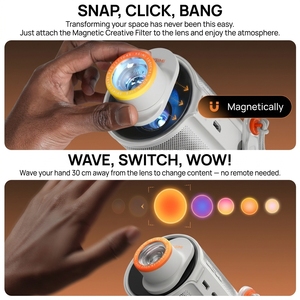 Projecteur de poche XGIMI <span class=keywords><strong>MoGo</strong></span> 4 GTV Projecteur 360 °   Support réglable, batterie intégrée, version mondiale Play 6, haut-parleur HIFI, projecteur - Product Image 4