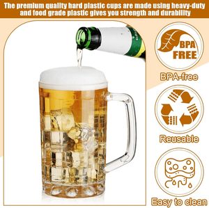 Vaso <span class=keywords><strong>de</strong></span> <span class=keywords><strong>Cerveza</strong></span> Reutilizable Transparente para Fiestas, Bares y Estadios, <span class=keywords><strong>de</strong></span> Plástico, Multiusos, Económico, Venta al por Mayor, Novedad 2026 - Product Image 5