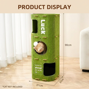 Casa para Gatos Duradera de Doble Capa, Redonda y Cálida para Invierno, con Tela, para Gatos Medianos - Product Image 3