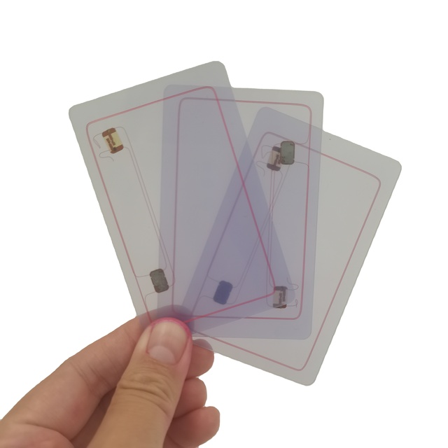 NFC Cards Transparent Card Rewritable NFC Tags Work Perfectly with All NFC-Enabled
