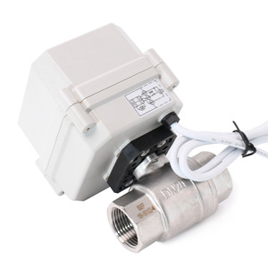Vanne à boisseau sphérique électrique miniature Tonghe DN15 en acier inoxydable 304/316 pour le contrôle du débit d'eau - Product Image 3