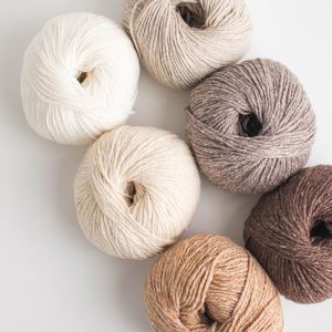 Fil à crocheter Arue (50g) Premium, mélange de coton peigné et de cashmere acrylique, teint doux, Corée - Product Image 1