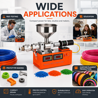 Machine de recyclage des déchets d'extrudeuse de filament d'impression 3D de bureau, machine d'extrusion de micro-plastique pour moulage par injection et impression 3D