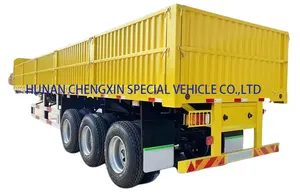 3 Axle China Manufacture Cargo Transportation Sidewall Semi Trailer