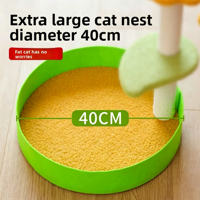 Mini-griffoir pour chat en forme de tournesol avec base ronde, adorable forme de plante, en sisal, pour aiguiser les griffes, petit arbre à chat pour chatons