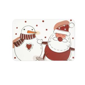 ชุดแผ่นรองจานเอ็กเซลซา 6 ชิ้น ลายตุ๊กตาหิมะ พลาสติก 43x28.5 ซม. หลากสี ชุดภาชนะสำหรับโต๊ะอาหารคริสต์มาส - Product Image 1