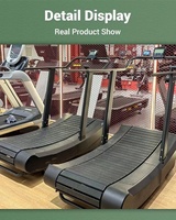 Venta al por mayor de cintas de correr sin motor, equipo deportivo comercial para gimnasios, cinta de correr curva con logotipo personalizado