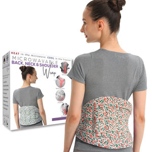 Paquete de calentamiento por microondas para aliviar el dolor de espalda baja, almohadilla de calentamiento húmedo para cuello, hombros, calambres, bolsa caliente de arroz de linaza - Product Image 1