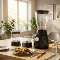 Extracteur de jus et hachoir électrique portable 400W, lames en acier inoxydable, 2 vitesses, contrôle pulsé, moteur silencieux, design compact pour usage domestique