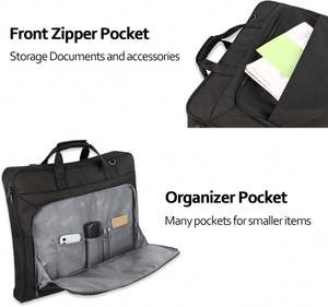 Free Sample Garment Bag <b>Carry</b> <b>on</b> Convertible Travel Duffel Bag with Shoe Pouch Weekender Bag for Women Men - Product Image 4