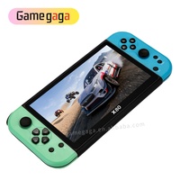 Consola de Videojuegos Retro X80 Portátil con Pantalla Grande de 7 Pulgadas, 600 Juegos Clásicos Integrados, Wi-Fi, Regalo para Niños