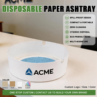 Cendrier jetable en papier ignifuge et recyclable OEM en gros avec sable de résine absorbant pour voiture, intérieur, maison, jardin et fumeurs