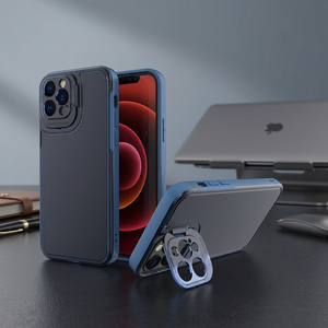 เคสโทรศัพท์แบบไฮบริด TPU PC ระดับพรีเมียม เคลือบสี UV สำหรับ 12 13 Pro Max ป้องกันแรงกระแทก กันน้ำ พร้อมที่ครอบกล้อง - Product Image 3