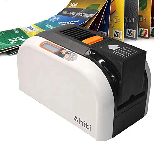 Single Dual Side Direct Card Sublimation Printing Plastic Id Color Hiti Cs200e PVC Card Printer