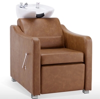 Chaise de lavage de cheveux, station de shampoing, évier et ensemble de chaise