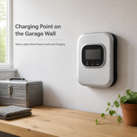 Nouvelle borne de recharge murale pour véhicules électriques, norme européenne, 7 kW, 32 A, chargeur intelligent pour maison connectée, IP55, station de recharge solaire Wi-Fi avec certifications CQC, CE, TUV