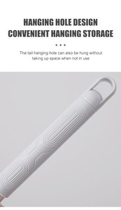 Ensemble de brosses de toilette en PP à poils épais, auto-séchantes, réutilisables, avec base trapézoïdale, pour le nettoyage et le détartrage des rainures, rotation à 360° - Product Image 3