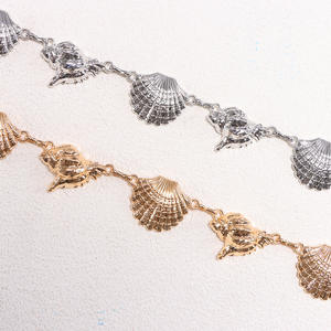 Cadena de Cintura Estilo Bohemio con Conchas Marinas, Cadena Corporal de Metal con Estrella de Mar y Concha, Accesorio de Moda para Mujer - Product Image 4