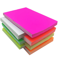 Papier cartonné coloré-Décorations de fête au néon Glow In The Dark Papers DIY Dance Floor Fluorescent Black Light UV Reactive