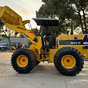 รถตักล้อยางโคมัตสึ WA510 ความจุ 6 ตัน อุปกรณ์ก่อสร้างมือสอง พร้อมเครื่องยนต์คัมมินส์ ปั๊มเดนิสัน มอเตอร์กำลัง 92 กิโลวัตต์ พร้อมลูกปืน - Product Image 5