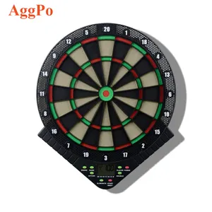 Freccette elettroniche giocattoli interattivi 42cm Display LCD elettronico in plastica Dartboard freccette morbide macchina da gioco 6 freccette 24 punte