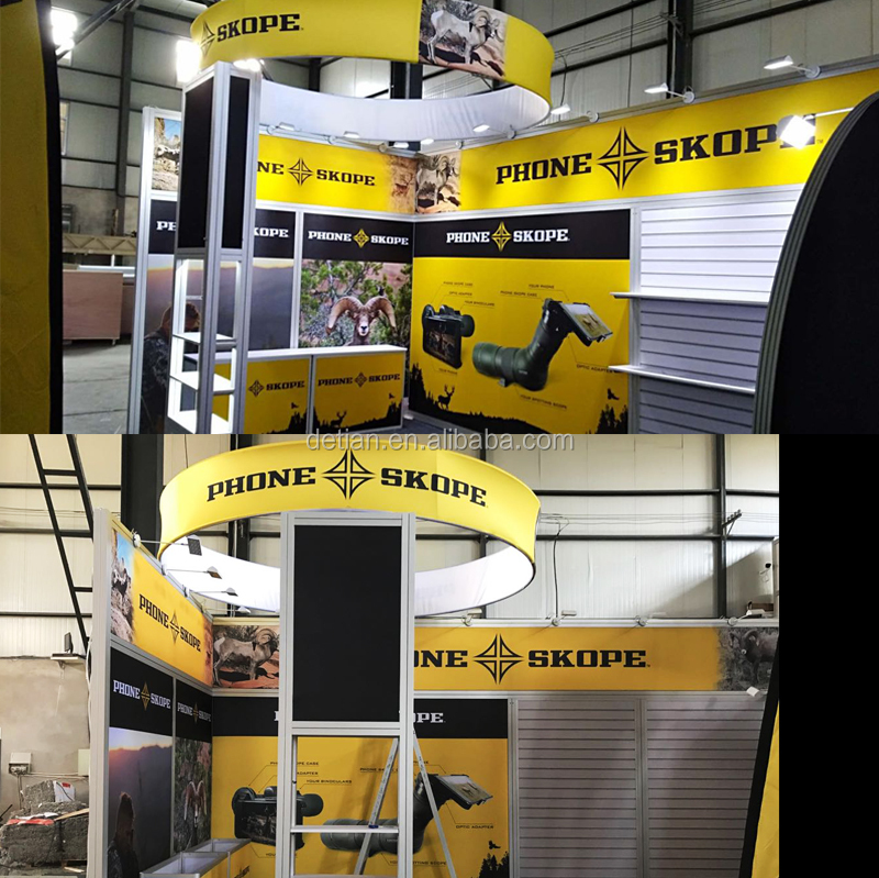 Défilé de mode Personnalisé Imprimé Stand Portable Équipement Favoshow Affichage de Salon Commercial Stand d'exposition 10x20