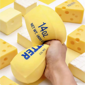 Butter <b>Stick</b> <b>Milk</b> Strip Squishy Toy for Stress Relief Soft Squeeze Slow Rebound Fun Squeezable Toy for Kids and Adults - Product Image 1