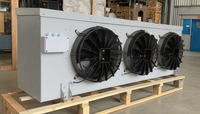 Evaporador de 8HP 10HP, Piezas de Intercambio de Calor, Sistema de Refrigeración por Aire para Descongelación, Evaporador para Almacenamiento Industrial de Productos Congelados