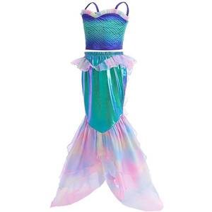 Nuevo Traje de Baño de Sirena para Niñas 2026, Vestido de Baño Largo, Bikini de Playa, Arcoíris, 2 Piezas, Disfraces para Bebés - Product Image 4