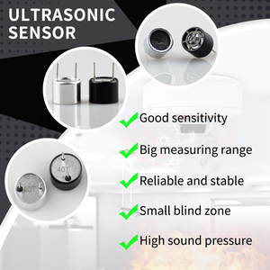 Transmissor Ultrassônico de Tipo Aberto de Plástico de Longa Duração 40Khz -68dBV/μMbar 2200PF 1200cm para Balanças Eletrônicas - Product Image 2