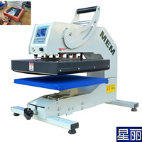 Presse à chaud haute pression MEM 36*38 à tête inclinable manuelle pour transfert thermique sur T-shirts, impression de numéros et lettrage sur rouleau