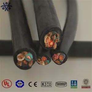 Cable Flexible de neopreno con aislamiento de goma, conductor de cobre de 3 núcleos, 450/750V, 3x16mm, 2x14mm, H07RN-F
