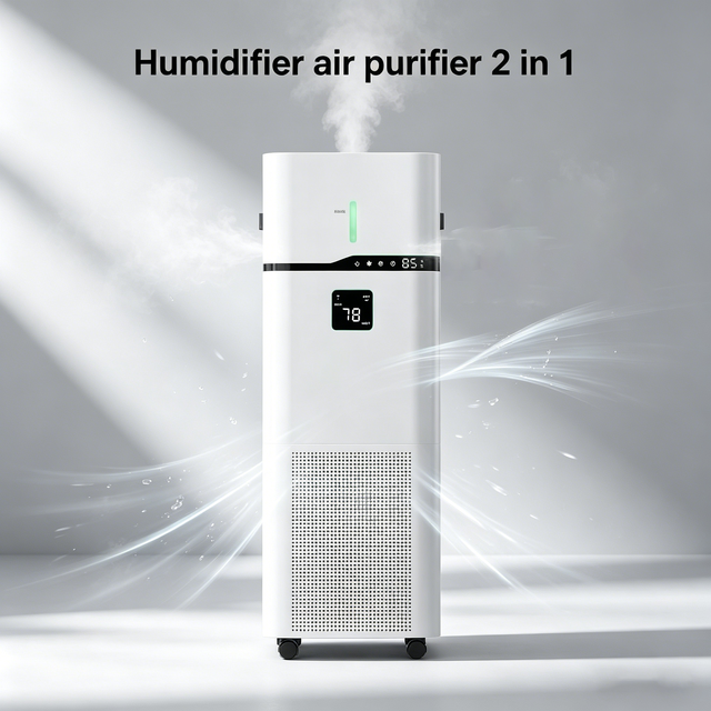 Air Purifier Plus Humidifier Two in One OEM Manufacture 3L Humidifier Intelligent Mobile Control Air Purifier
