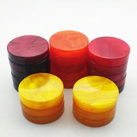 Jetons de jeu en résine acrylique marbrée brillante, puces en plastique personnalisées pour Ludo, Échecs, jeux de société familiaux multijoueurs, vente en gros