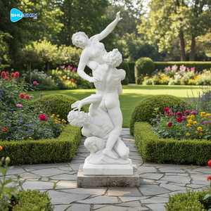 Famosa Estatua <span class=keywords><strong>de</strong></span> Mármol Europea del Asalto a las Sabianas, Obra Maestra <span class=keywords><strong>de</strong></span> Tamaño Real, Superficie Personalizable para Jardín/Villa en Venta - Product Image 2