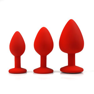 سدادة شرجية من السيليكون من ماركة SEXBAY الأكثر رواجًا، سدادة مؤخرة مزينة بالجواهر، ثلاث مجموعات بأحجام مختلفة للرجال والنساء، مقاومة للماء - Product Image 2