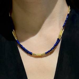 Pendentifs en <span class=keywords><strong>Lapis</strong></span> <span class=keywords><strong>Lazuli</strong></span> Naturel pour Collier, Bracelets Perlés en Argent Sterling S925 avec Breloques, Bijoux en Cristal - Product Image 3