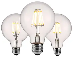 China Lieferanten Ce&rohs zertifiziert G80 G95 G125 benutzerdefiniert E27 dimmbarer Edison-LED-Glanzlampe