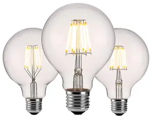 Çin tedarikçiler Ce & rohs sertifikalı G80 G95 G125 özel E27 dim Edison Led Filament ampul