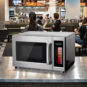High Quality 34L 230V/50HZ Mechanical Control Stainless Steel Countertop Microwave Oven Household 1800W Child <b>Lock</b> 34L Stainless - Product Image 4