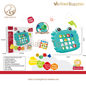 Juguete educativo para niños bebé cangrejo S memoria cognición tablero <span class=keywords><strong>de</strong></span> juego rápido juego rompecabezas geometría conciencia niños - Product Image 5