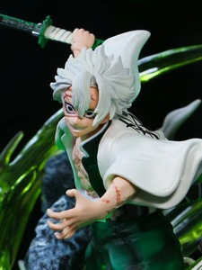 Figurine d'action Demon Slayer Série Hashira <span class=keywords><strong>Shinazugawa</strong></span> <span class=keywords><strong>Sanemi</strong></span> 30CM en PVC, jouet de collection, figurine d'anime, statue de scène, peut émettre de la lumière - Product Image 6