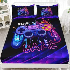 Juego de Ropa de Cama de Tela Suave de Lujo, Diseño de Corona para Parejas, Queen y King, Juego de Ropa de Cama con Estampado Digital 3D - Product Image 4