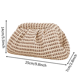 Bolso de Mano de Paja para Mujer, Bolso Bandolera Tejido de Verano para la Playa, Estilo Bohemio - Product Image 4