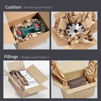 Amecopak – rouleau de papier d'emballage biodégradable, papier d'emballage kraft, prix d'usine