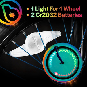Lumière LED pour rayons de vélo, étanche IP44, design mini, pour la décoration de vélo de nuit, lumière de plafond - Product Image 4